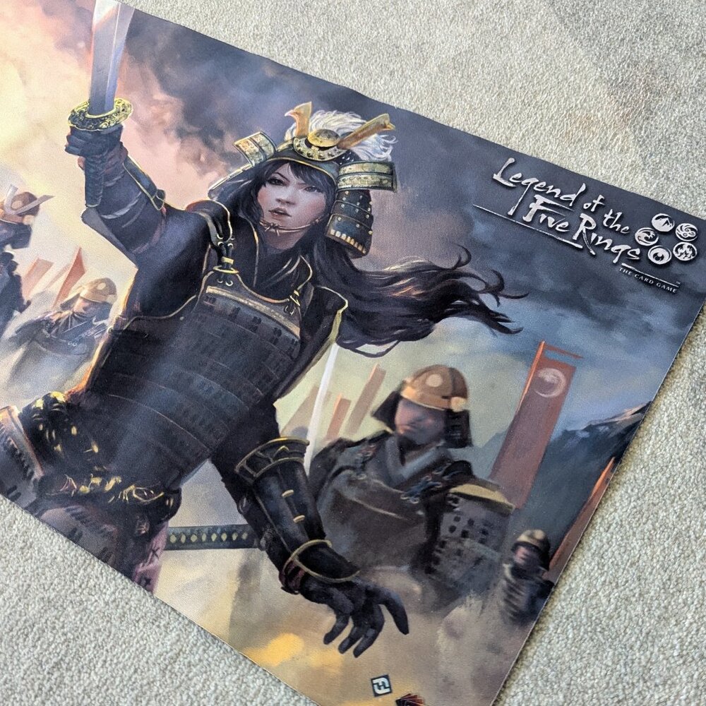 Legend of the Five rings - Lion Clan Ikoma Tsanuri Card Play Mat